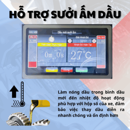 Máy thay dầu hộp số tự động tuần hoàn DAEQUIP ATF-9900PRO