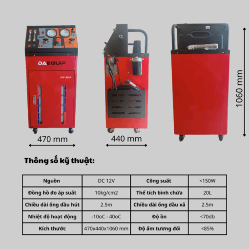 Máy thay dầu hộp số DAEQUIP ATF-20SA