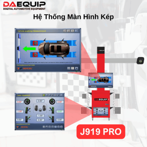 Thiết bị cân chỉnh góc đặt bánh xe DAEQUIP 919 PRO